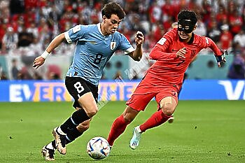 نتيجة صادمة فى لقاء  أوروجواي وكوريا الجنوبية في كأس العالم قطر 2022