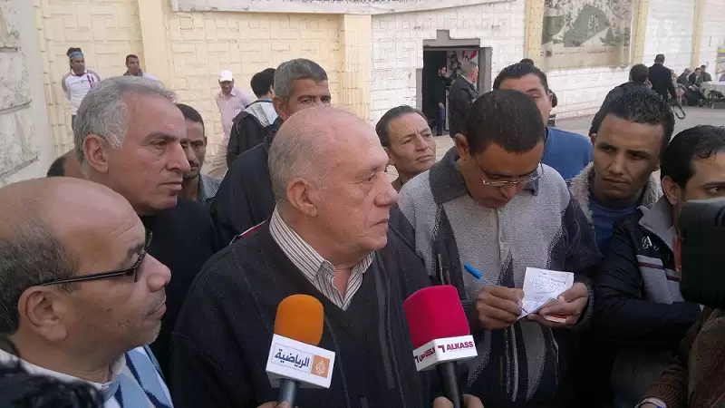 وصول المستشار جلال ابراهيم لتسليم مفاتيح النادي لمجلس عباس