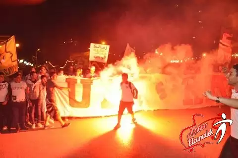 اخبار الزمالك - حصرياً بالصور والفيديو  .. وايت نايتس الشرقية تحتفل بعيد ميلادها الخامس باشعال الشماريخ والالعاب النارية 