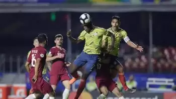بالصور ...كولومبيا تسرق الفوز من قطر فى الوقت القاتل 
