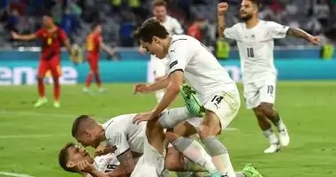 ايطاليا تتخطى بلجيكا فى يورو 2020 ..و البرازيل ترقص السامبا بعشرة لاعبين 