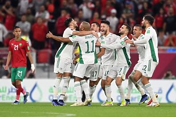 بضربات الجزاء القاتلة الجزائر تصعد لقبل نهائي كأس العرب على حساب المغرب بعد لقاء درامى 