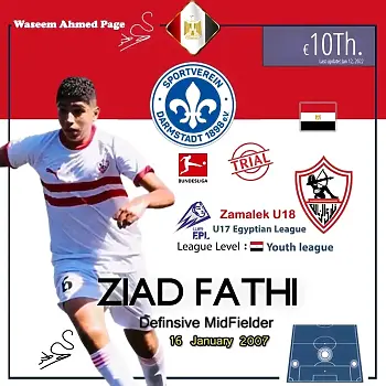 اخبار الزمالك - كشف عنه وسيم أحمد  زياد فتحي على أعتاب هيلاس فيرونا  وتجاهله الزمالك 