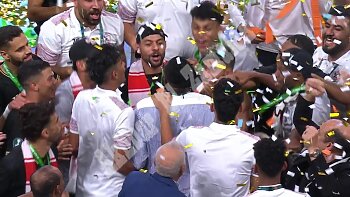 اخبار الزمالك - بعد الفوز  بكأس السوبر الأفريقي على حساب الأهلي بالصور . شيكابالا الزمالك كبير اووى وفيديو بلال كان  دافع لينا . الاحتفال مع إيمانويلأديبايور...وصدمة تركى الشيخ..تعليق السعيد ودموع ناصر منسي 